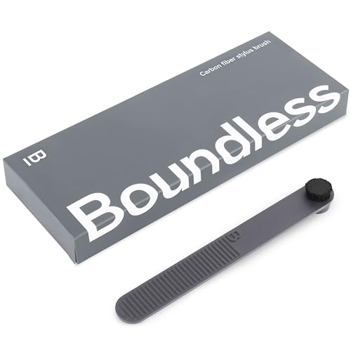 Boundless Audio Carbon Fiber Stylus Brush Anti-Static Record Needle Cleaner | Wool Bristles & Conductive Handle - Dust & Dirt Removal for All Styli & Cartridges - Gel-Free Cleaning Improves Vinyl Sound