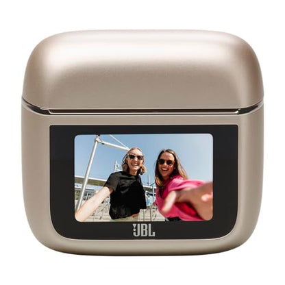 JBL Tour Pro 3 True Wireless Earbuds, Smart Noise Cancelling - Latte | Immersive Spatial Audio With Head Tracking, Dual Drivers, Hi-Res Sound, Bluetooth 5.3, Water Resistant For Travel And Work - color: Latte