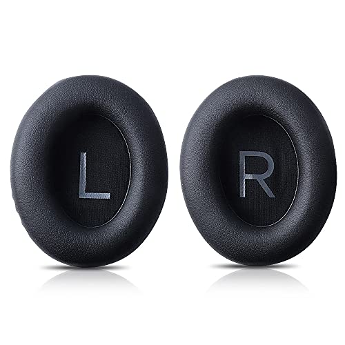 HUYUN Protein Leather Ear Pads Replacement for Bose Headphones 700, NCH700, NC700 Headphones Earpads, Headset Ear Cushion Repair Parts (Black) - color: Black