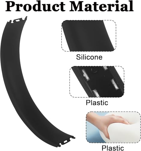 Headband & Hinge & Cushion Pad for Beats Studio Pro Headphone,Black | Durable Replacement Headband,Studio Pro Parts Accessories Repair Kit Set ,As Same As The OEM - color: Black