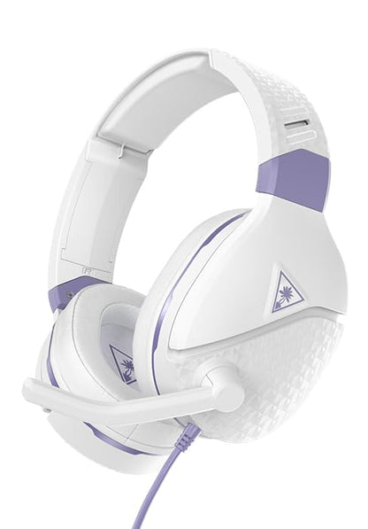 Turtle Beach Recon Spark Wired Multiplatform Gaming Headset, Xbox, PS5, PC | Xbox Series X|S, Xbox One, PlayStation, PS4, PC Splitter, Flip-to-Mute Mic, 40mm Speakers, Memory Foam Cushions, White Purple