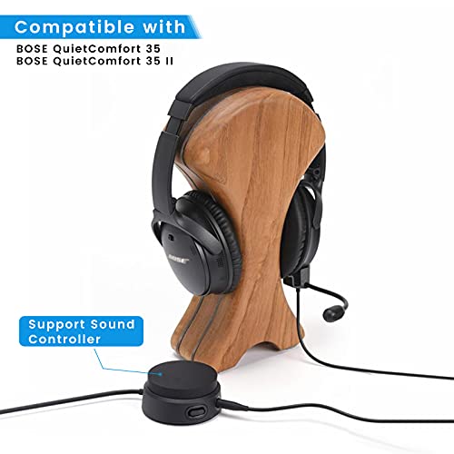 Detachable Mic for Bose QuietComfort 35 II, QC35 II, QC35 Gaming Headphones | 2.5mm Boom Microphone with Mute Switch for Xbox One, PS4, PS5, PC