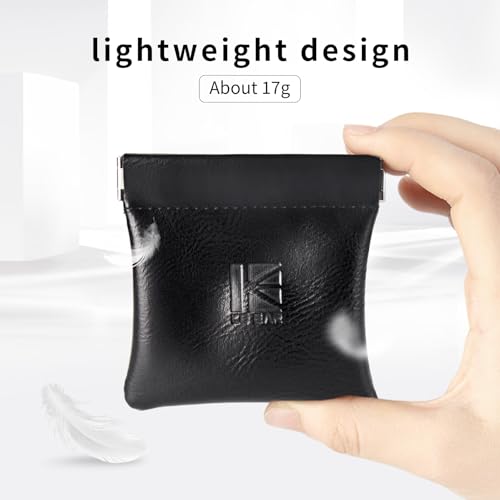 1 Pack Earphone Storage Case Bag for IEM,in Ears,Earbuds,Portable Carrying Storage Case,Travel Bag Leather Jewelry Pouch, Kbear BP01 Suitable for KZ ZS10/ZS10 Pro/ZST/ZS10 PRO X/AS10/AS16/CastorZA12