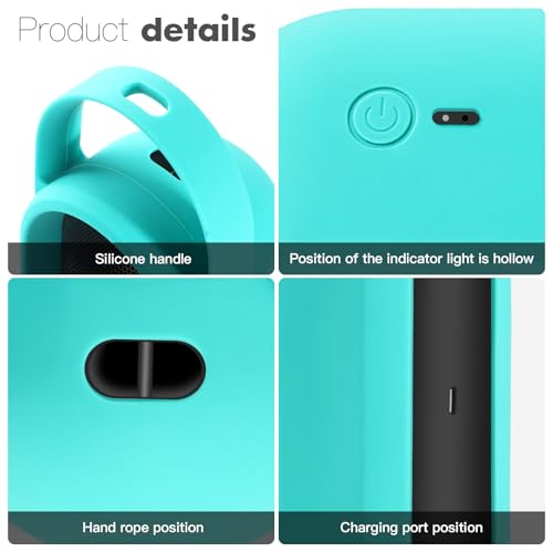 Silicone Cover for Beats Pill Portable Bluetooth Speaker Storage Bag Speaker Holder Travel Bag (Mint Green) - color: Mint Green
