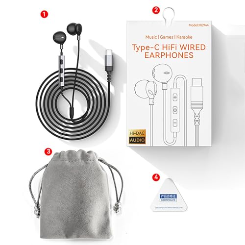 Anti Winding Corded Earphones Featuring Retractable Design and Durability Braided Cable Anti Tangling in Ear Earphones - color: White