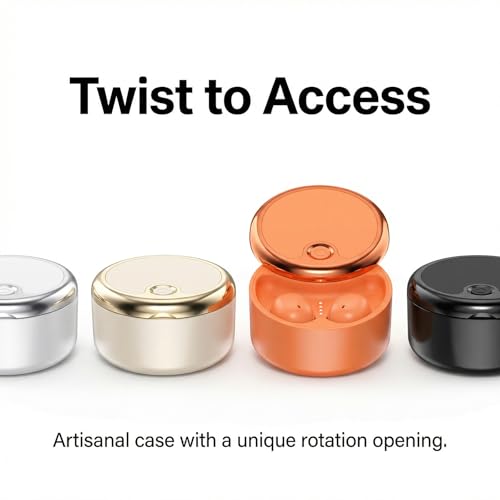 Wireless Bluetooth Sleep Earbuds for Side Sleepers - Porcelain White | Miniature low profile fit, Stay-in architecture, Noise reduction, Twist open charging case, Wide device compatibility - color: Porcelain White