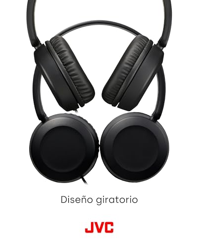 Foldable Lightweight HA-S31M On-Ear Headphones with Built-in Remote, Microphone and Call Handling, Black