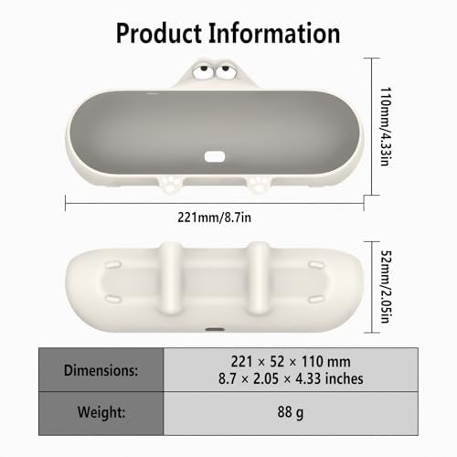 Geiomoo Silicone Case for Beats Pill (2024 Release) Speaker, Protective Portable Scratch Shock Resistant Cover (Beige) - color: Beige