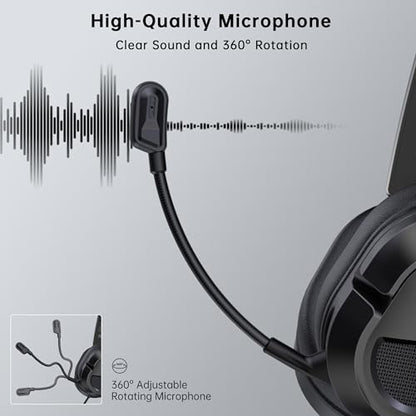 AOC Wired Gaming Headset for Xbox Series X, Xbox Series S/One, PS5, PS5 Pro | Clear Mic, Stereo Bass, 79in Cable, in-Line Controls, 207g Lightweight, Soft Earmuffs, Gaming Headphones with 3.5mm Jack, Red - color: Red