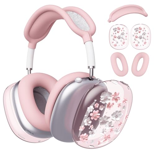 for AirPods Max Headphones Flower Ear Covers for AirPods Max 2 - color: Flower B/Pink