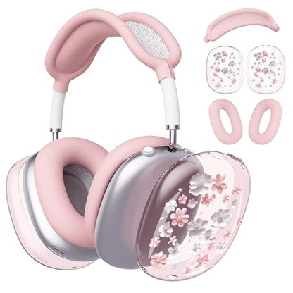 for AirPods Max Headphones Flower Ear Covers for AirPods Max 2 - color: Flower B/Pink