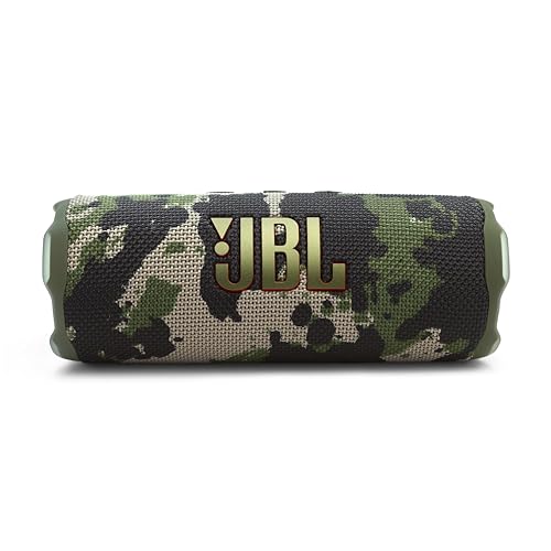 JBL Flip 7 Portable Bluetooth Speaker, Waterproof and Drop-Proof - Squad | Up To 16 Hours Playtime, IP68 Dustproof Build, Clip-On Loop, USB C Lossless Audio, Links With Other Speakers For Outdoor Use - color: Squad
