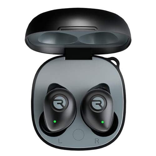Raycon Fitness Bluetooth Wireless Earbuds + Microphone with Active Noise Canceling, Sweat & Water-Resistant Earphones, Running Headphones, Ear Buds Wireless Bluetooth 56 Hours Playtime (Black) - color: Black