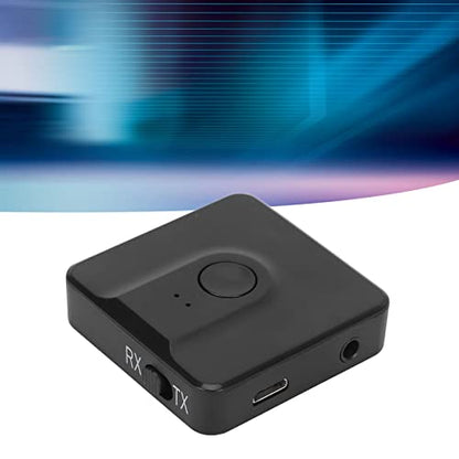 Bluetooth 5.0 Transmitter and Receiver,Multifunction 2 in 1 Audio Adapter,Splitter for TV/Headphones/PC/Home Stereo/Speakers