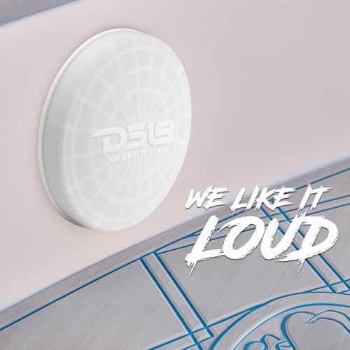 DS18 Hydro CS-6/WH 6.5" Silicone Marine Speaker Cover - Water, Dust and UV Rays Protection - Compatible with Tower Speakers - Great Durability - Special Edition (Pair) - color: White, size: 6.5"