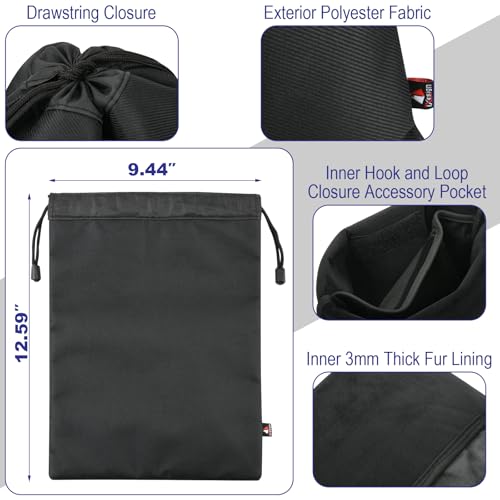 Drawstring Headphone Carrying Case for Over-Ear & Gaming Headsets