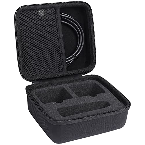 co2CREA Hard Travel Case for Xvive U4R2 in-Ear Monitoring System IEM System | Transmitter Beltpack Receiver Compatibility, Hard Travel Protective Storage Bag - size: for Xvive U4R2