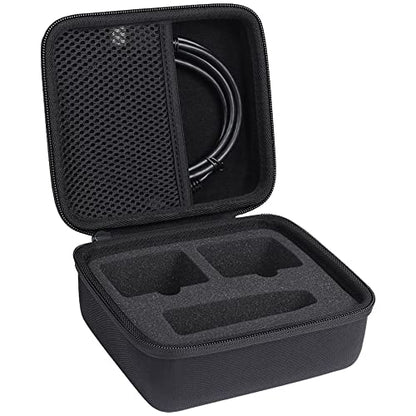 co2CREA Hard Travel Case for Xvive U4R2 in-Ear Monitoring System IEM System | Transmitter Beltpack Receiver Compatibility, Hard Travel Protective Storage Bag - size: for Xvive U4R2