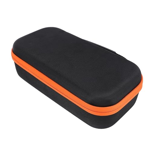 Haofy Wireless Microphone Case Storage Box Organizer EVA Hard Shell with Dual Zip Closure Handle and Mesh Pockets for Dual Wireless Microphone System Receiver Adapter AA Battery