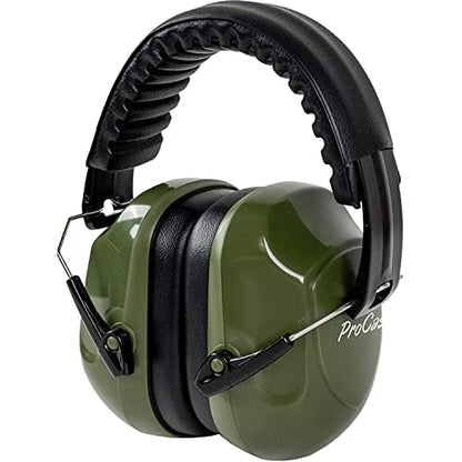 ProCase NRR 28dB Noise Reduction Ear Muffs, Foldable Adjustable Noise Cancelling Headphones - color: 1 - Armygreen