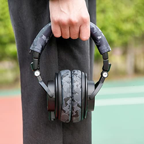WC BandZ V2 - Headband Cover for Audio Technica ATH M50X & M50XBT | Made by Wicked Cushions | Also fits ATH M50, M40X & More, Machine Washable, No More Flaking Leather | Black Camo - color: Black Camo