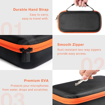 ProCase Hard Case for Electric Trimmer and Shaver Bundle with Microphone Case for JBL Speaker Wireless Two Microphone System