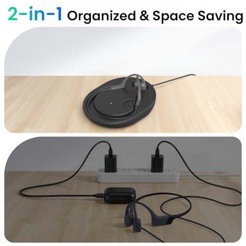 Charging Stand Compatible with Shokz Headphones, 3.93ft Wireless Charger Dock Cord USB Magnetic Charging Cable for Shokz Headphones OpenRun Pro,OpenRun,OpenRun Mini, OpenRun Pro Mini
