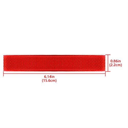 Geekria Mesh Fabric Headband Pad Compatible with Logitech G430, G930, F450 Headphones, Replacement Band Repair Part (Red). - color: Red