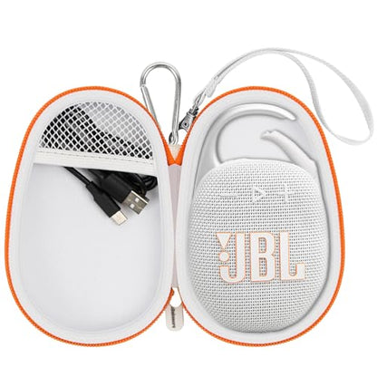 Carrying Case for JBL Clip 5 and for JBL Clip 4 Speaker - color: white