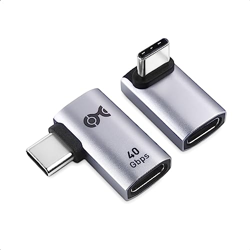 Cable Matters Combo-Pack 40Gbps Right Angle USB C Adapter Kit | [4K@240Hz Video, 240W Charging, 40Gbps Data Transfer] 90 Degree, Compatible with Thunderbolt 4, iPhone 17/16, Steam Deck - style: Combo - Regular