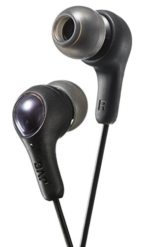 JVC Gumy in Ear Earbud Headphones, Powerful Sound, Comfortable and Secure Fit, Silicone Ear Pieces - HAFX7B Black, Small | Powerful Sound, Comfortable and Secure Fit, Silicone Ear Pieces - size: Small