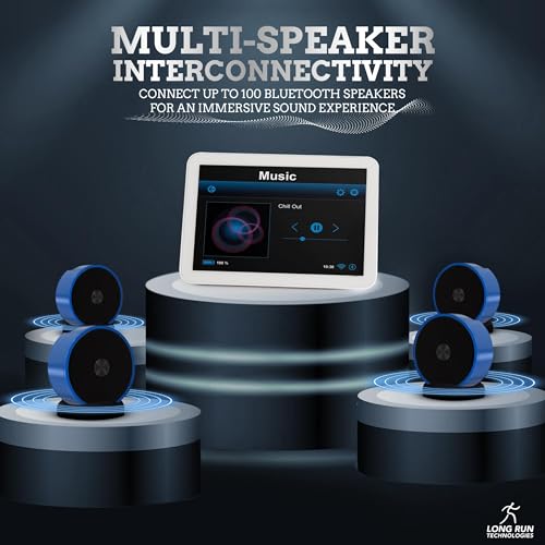 Paired Bluetooth Speakers - Surround Sound Stereo Pairing Linkable for Home TV Car - color: Blue