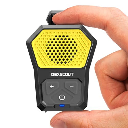 Wearable Bluetooth Speaker, Portable Wireless Clip-on Mini Water-Resistant Speaker, 12H Playtime, Built-in Mics for Hands-Free, Small Wireless Bluetooth for Jobsite/Sports/Outdoor