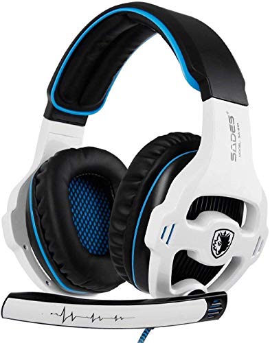 Xbox Gaming Headset for Xbox Series, Xbox One,PS4, PlayStation, PS5 Over Ear Headphone with Mic Noise Cancelling(White) - color: SA810 White