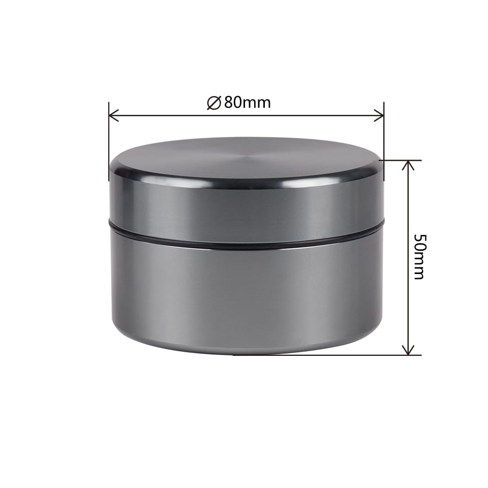Soundlink Aluminum Alloy Earphone Case Waterproof in Ear Monitor Storage Box with Sponge Lining(Grey) - color: Grey