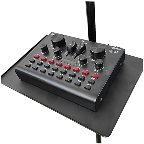 Toddmomy Clip Microphone Stand Low Profile Mic Arm for Microphone Sound Tray Broadcast Rack