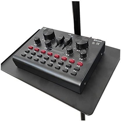 Toddmomy Clip Microphone Stand Low Profile Mic Arm for Microphone Sound Tray Broadcast Rack