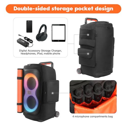 Cover for JBL PartyBox 520, Waterproof Dustproof Speaker Travel Bag - color: For JBL PartyBox 520