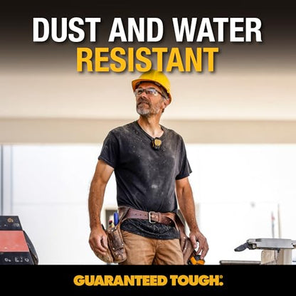 DEWALT Wearable Bluetooth Speaker, Clip-On Wireless Jobsite Pro, (Yellow) | Water-Resistant Portable Speaker (Non-Magnetic), Built-in Mic for Hands-Free Music/Calls, Bluetooth Speaker - color: Yellow