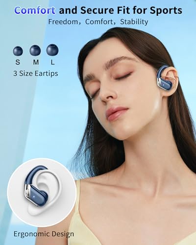 2026 Ear buds Wireless Earbuds, Bluetooth 5.4 headphones Sport 50 Hrs | Noise Cancelling Running Headphones, Over Ear Earbuds with Ear Hooks, Bluetooth Earphones with IP7 Waterproof for Android/iOS - color: Green