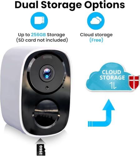 2 Pack 2.4G&5G Solar Security Cameras Wireless Outdoor with Free Cloud - color: White - 2 Pack 2.4G&5G Solar Panel Camera