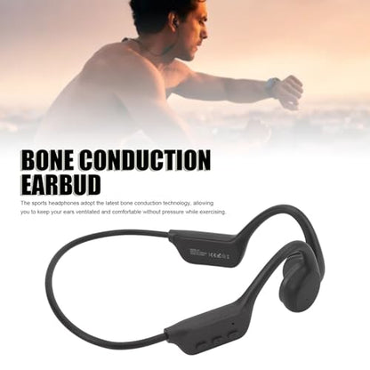 Bone Conduction Headphones, Open Ear IPX8 Water Proof Swimming Earphone, Lightweight Sports Noise Cancellation Headset for Running Cycling