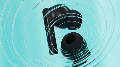 Philips T2520 True Wireless Earbuds, Bluetooth 5.4, Active Noise Cancelling, AI Mic Clear Calls, Dynamic Bass, 20H Battery, IPX4 Water Resistant, Black