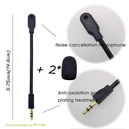 REEYEAR Replacement Game Mic fits for Logitech G PRO X2,G PRO X Wireless and G Pro Wired Gaming Headsets,Detachable Noise Cancelling Crystal-Clear Game Microphone,Mic Only
