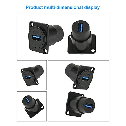 Toronce D R Series USB3.0 Passthrough Panel-Mount Connector (USB3.0) - size: USB3.0