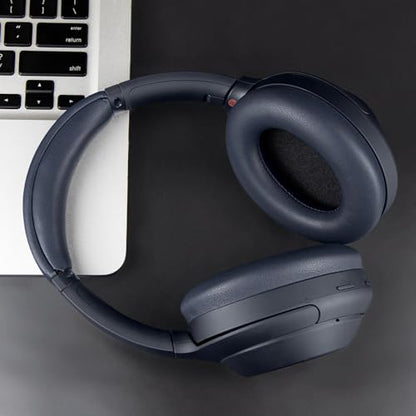 SOULWIT Ear Pads Cushions + Headband, Replacement Kit for Sony WH-1000XM4 (WH1000XM4) Over-Ear Headphones, Replacement Headstrap Pad & Earpads Repair Part - Navy Blue - color: Navy Blue
