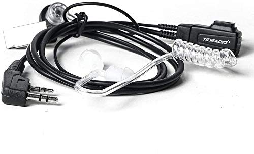 TIDRADIO Walkie Talkie Earpiece with Mic 2 Pin Acoustic Tube Headset For TD-M8s TD-V2 TD-H3 TD-H8,Compatible with Pxton Retevis H-777 RT21 RT22 RT68 Baofeng UV-5R Mini UV-32 BF-888S 2 Way Radio-10Pack - style: 10 Pack Acoustic Tube Earpiece