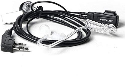 TIDRADIO Walkie Talkie Earpiece with Mic 2 Pin Acoustic Tube Headset For TD-M8s TD-V2 TD-H3 TD-H8,Compatible with Pxton Retevis H-777 RT21 RT22 RT68 Baofeng UV-5R Mini UV-32 BF-888S 2 Way Radio-10Pack - style: 10 Pack Acoustic Tube Earpiece