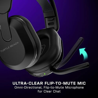 Turtle Beach Stealth 500 Wireless Multiplatform Gaming Headset Renewed PC | PS5, PS4, PlayStation, Bluetooth, 40mm Drivers, Rechargeable 40-Hr Battery, Flip-to-Mute Mic, Memory Foam, Lightweight, Black - style: Stealth 500