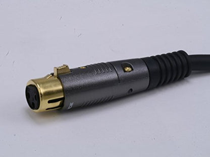 Monoprice 104749 Premier Series XLR Male to XLR Female - 1.5ft - Black - Gold Plated | 16AWG Copper Wire Conductors [Microphone & Interconnect] - size: 1.5ft, style: Premier Series